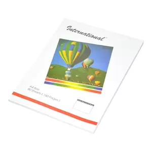 FIS Exercise Books, A4 Size 60 Pages & 10 Pieces, Single Ruled with Left Margin - FSEBSLMA4INT80