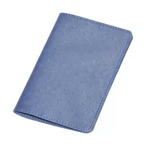 FIS Blue Polyurethane For Unisex - Passport Wallet - FSGNOBL