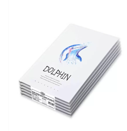 FIS Pack Of 5 Hard Cover Notebook, 96 Sheets A5 Dolphin Design 1 -FSNBHCA596-DOL1