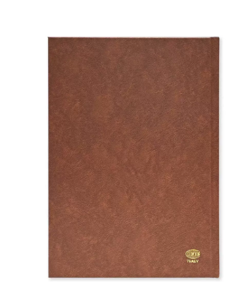 FIS 2024 Agenda Diary Arabic/English Vinyl Hard Cover, Brown - FSDI75AEV24BR