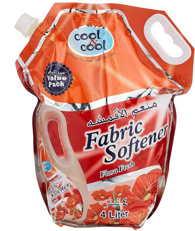 Cool & Cool Fabric Softener Flora Fresh 4Ltr Pouch