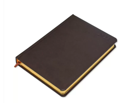 FIS Golden A5 Diary 2023 (English) Dark Brown - FSDI19EG23DBR