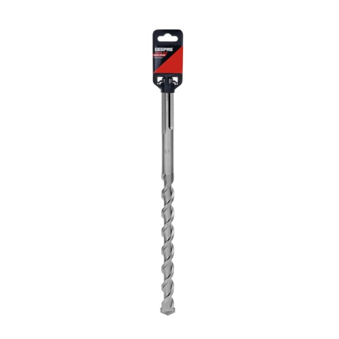 Geepas SDS Max Drilling Flute - Masonry Drill Bit Spiral Flute Rotary Masonry Drill | Ideal For Concrete, Wood & Other Soft Materials (D22xL340xWL200)