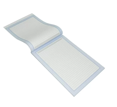 10-Piece FIS Writing Pads, Feint & Color Border, Single Ruled, 60 gsm, A4 Size (80 Sheets x 10-Piece) Blue Color - FSPDFB80A4BL