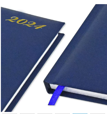 FIS Diary 2024 (English) Blue, A4 - FSDI42EN24BL