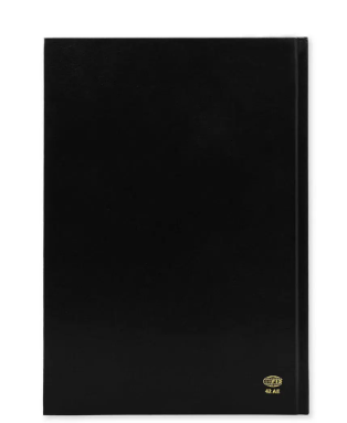 FIS A4 Diary 2024 Arabic/English (Golden Corners) Black - FSDI42AE24BK