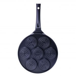 Royalford Pancake Maker Cast Body Bakelite Handles - Aluminium - Black