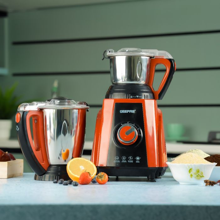 3-In-1 Mixer Grinder, 750W, 3 Speed Setting, GSB44040 | 1.5L Blending Jar & Grinder Jar, 0.5L Chutney Jar | Pulse Function | Wet & Dry Grinder