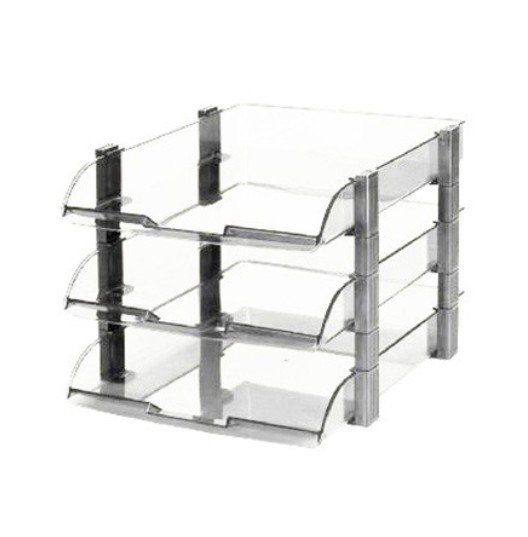 Omega Executive Clear 3 Layer Paper Tray