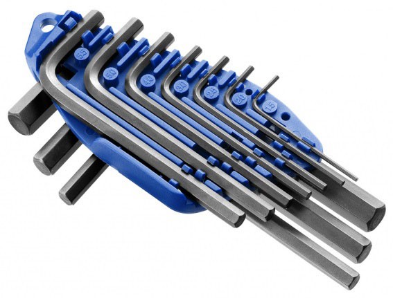 EXPERT E069253 METRIC HEX KEY SET + WALLET CLIP 2-10MM 10PC