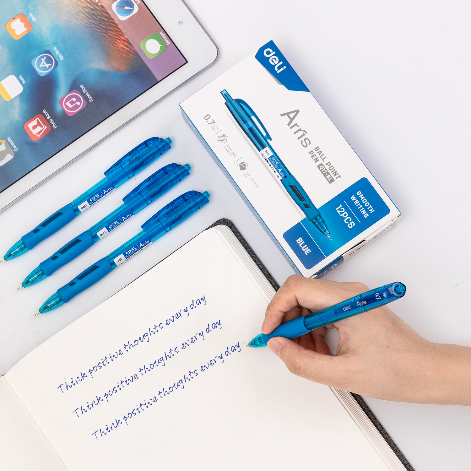 Deli-EQ17-BL Ball Point Pen