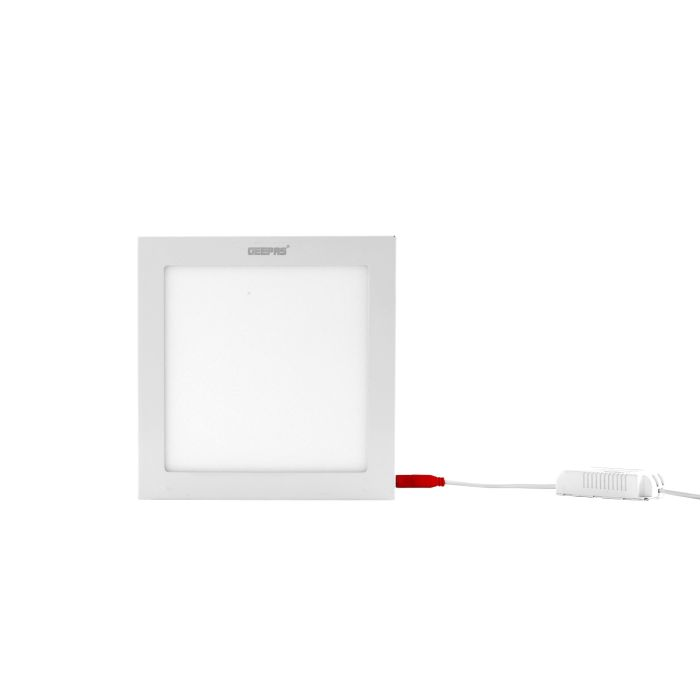 Geepas Square Slim Downlight Led 12W - Downlight Ceiling Light | Natural Cool White 6500K | Long Life 50,000 Burning Hours | Ultra Slim | 3 Years Warranty