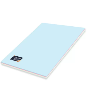 100-Piece FIS Bristol Board, 50x70cm,180GSM, Multicolor - FSBI1805070AST