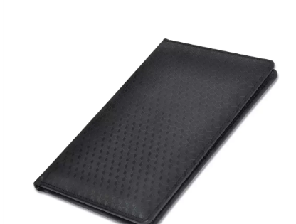 FIS Executive Bill Folder Black Color, Italian PU with Magnet Flap 150X245mm - FSCLBFBKD3