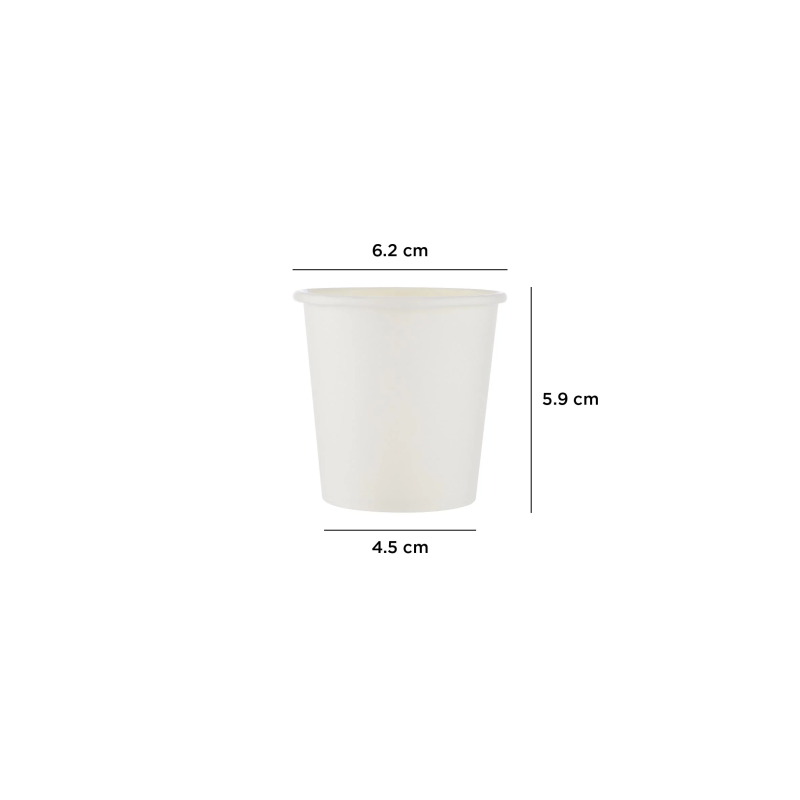 Heavy Duty White Single Wall Paper Cups