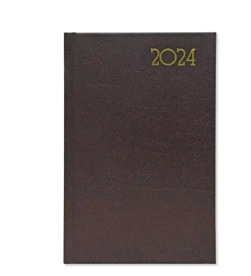 FIS A5 Diary 2024 Chocolate (French) - FSDI29FR24CH