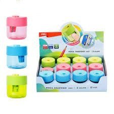 Deli H557 Pencil Sharpener Assorted Colours