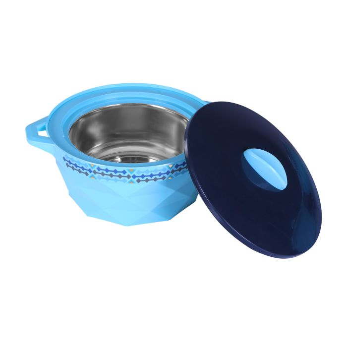 Royalford RF8543 3 Pcs Diamond Casserole | Hot Pot Set | |Serving Dishes With Lids | Hot Food Storage Containers & Warmers | Storage Saver For Everyday Use | 2700ml, 1500 Ml & 850ml