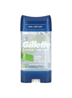Gillette, Clear + Dri-Tech, Antiperspirant & Deodorant, Power Rush, 3.8 oz (107 g)