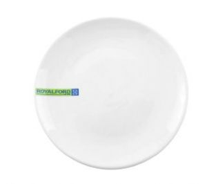 Royalford Magnesia Dinner Plate - Porcelain - White - 9 INCH