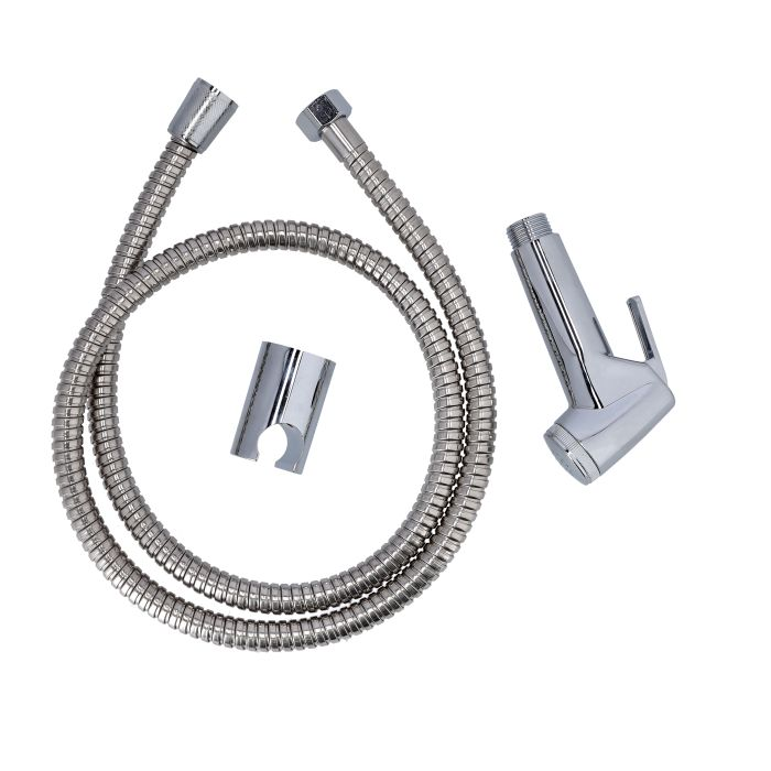 Geepas GSW61105 Chrome Shattaf Set | High-Quality Hand Jet | ABS Material