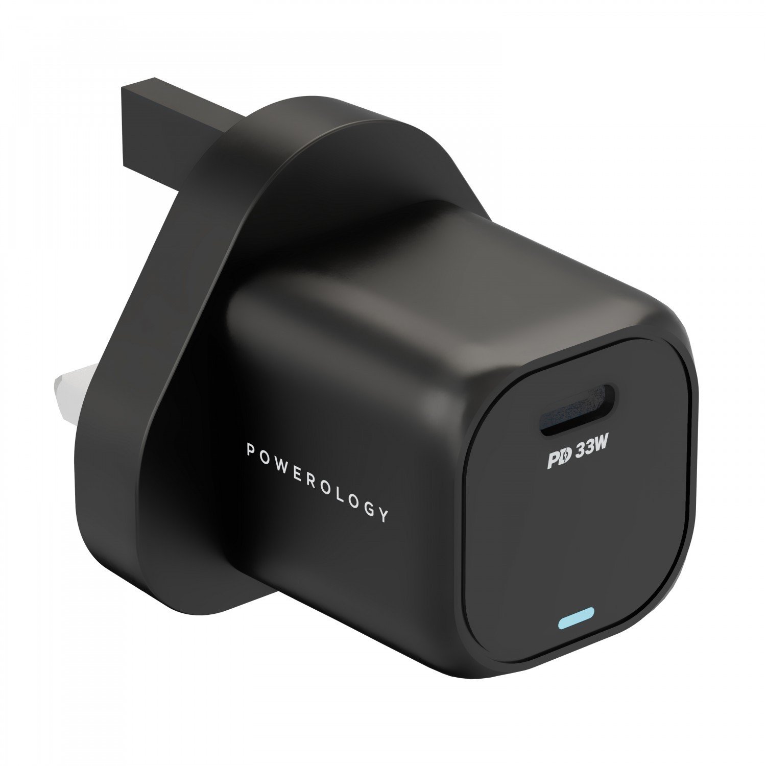 Powerology GaN PD Charger 33W UK - Black