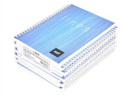10-Piece Light Spiral Soft Cover Notebook Single Ruled (100 Sheet) A5 Size - LINBA51601S