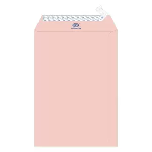 FIS Executive Laid Paper Envelopes Peel & Seal, Pack of 25 Pcs. Pink Color, C4 (324 x 229 mm) Size, 100 GSM - FSEE1027PPIB25