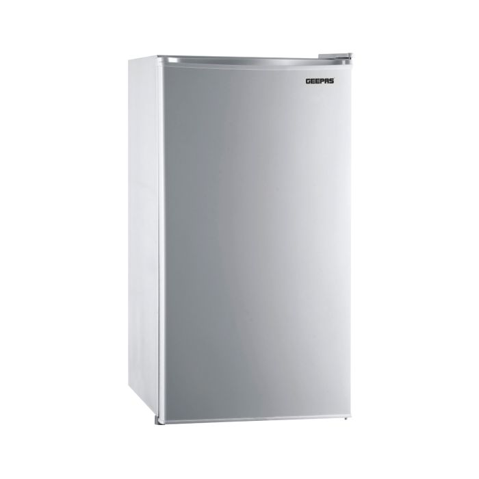 Geepas 110L Single Door Refrigerator - Portable Low Noise Separate Chiller Compartment, Compact Recessed Handle & Adjustable Thermostat | Ideal For Retailers, Home, Bachelor's, Medical Shops & More