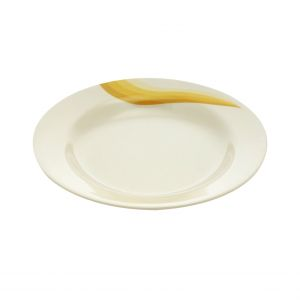 Royalford 10" Melamine Ware Super Rays Deep Plate - Melamine - Beige
