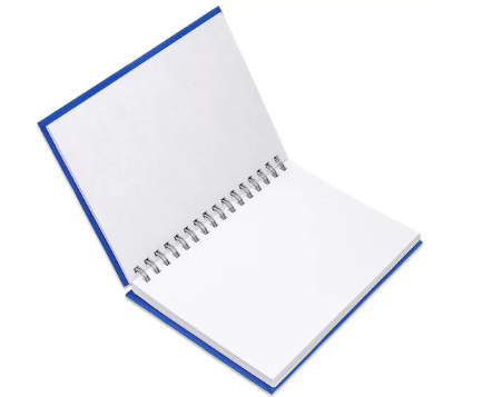 FIS Manuscript Book, Pack of 5, Size A6, 2 Quire, Plain with Spiral Binding - FSMNA62QPLSB