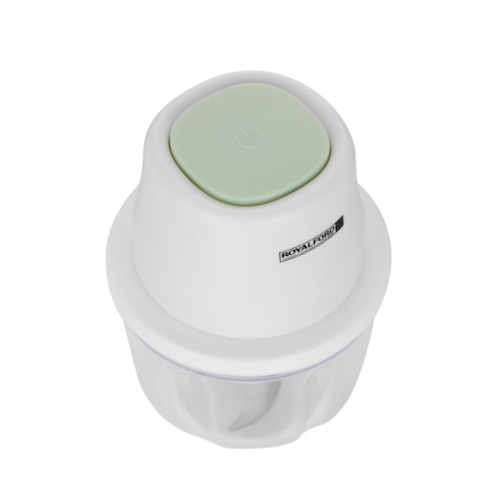 Portable Mini Food Processor, 250ml PP & PET Bowl, RF10411 | Rechargeable Food Processor With USB Cable | Swirl Sharpe Blade | One-Touch Button | 1300mAh Battery