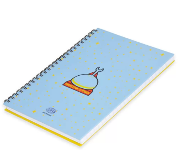 5-Piece FIS Spiral Hard Cover Notebook Single Line A5, 100-Sheets - FSNBSA51908