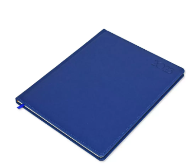 FIS Executive Diary 2023 English/French (1-Week at a glance) Italian PU Padded, Cover, Blue - FSDI35EP23BL