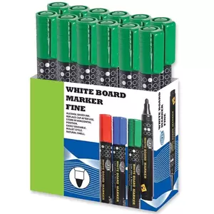 Fis White Board Markers Fine - 12 Pieces (green) - FSMKWF04GR