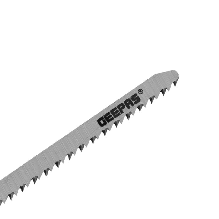 Geepas 5Pcs Jigsaw Blades - 50mm Wide & 76mm Length, Cutting Capacity Up To 15mm | Compatible With All Brands Jigsaw