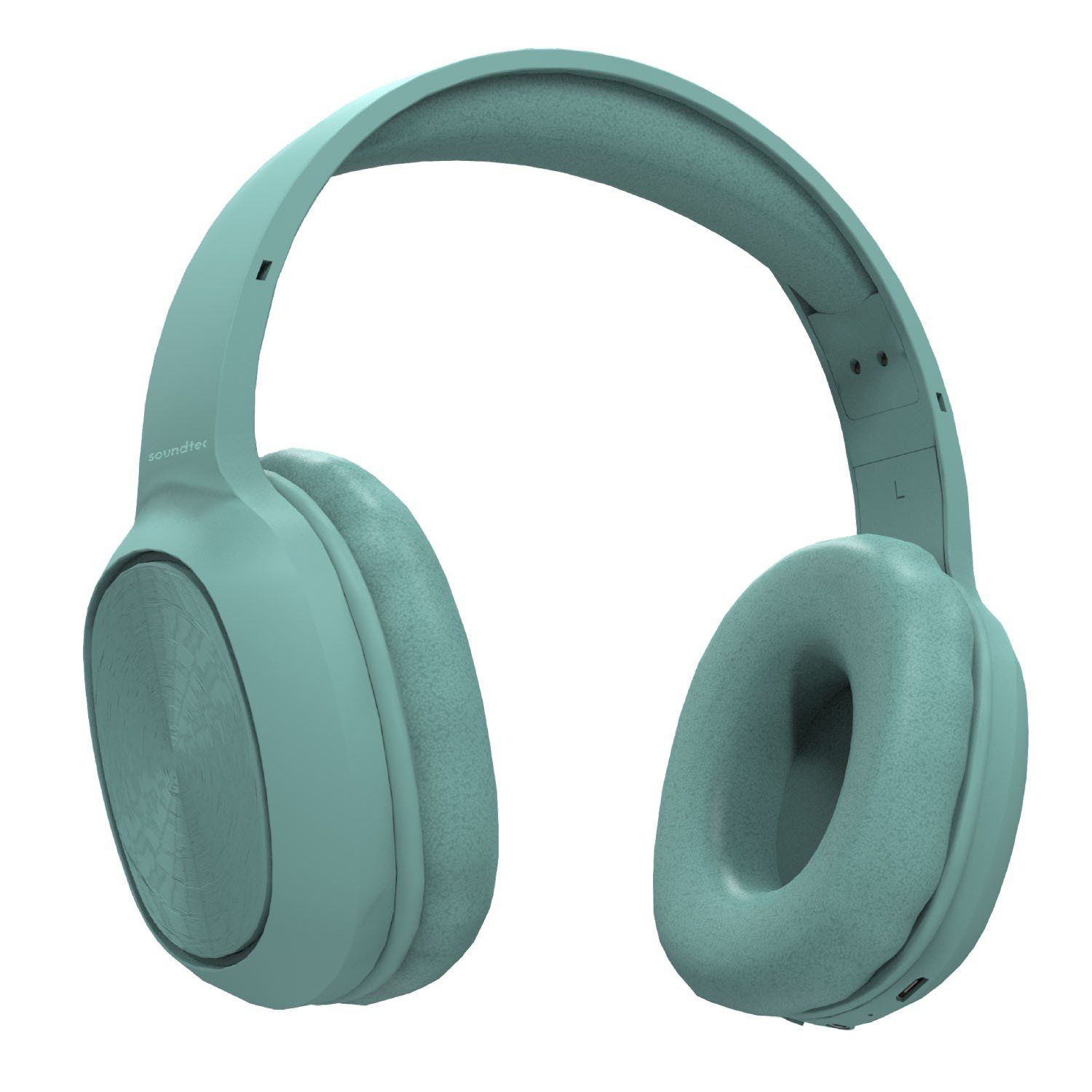 Porodo Soundtec Pure Bass FM Wireless Over-Ear Headphone - Green