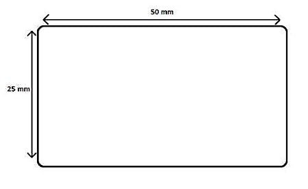 Direct Thermal Cargo Labels 50mm x 25mm x 1000 labels per roll