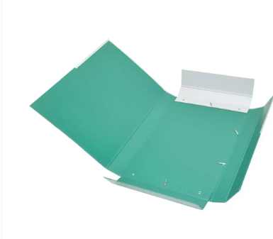 FIS PP Document Bag with Elastic Band, Green & Grey Color, F/S (210 x 330 mm) Size - FSBD1221