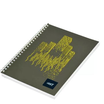 LIGHT Pack of 10 Spiral Soft Cover Notebook, Single Line , 10X8 Inches (25.4 X 20.32 cm) 100 Sheets - LINB1081806S
