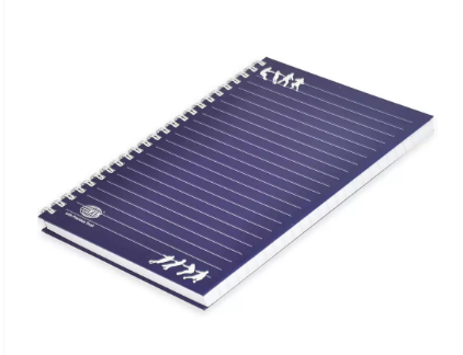 5-Piece FIS Spiral Hard Cover Notebook Single Line A5, 100-Sheets - FSNBSA51905