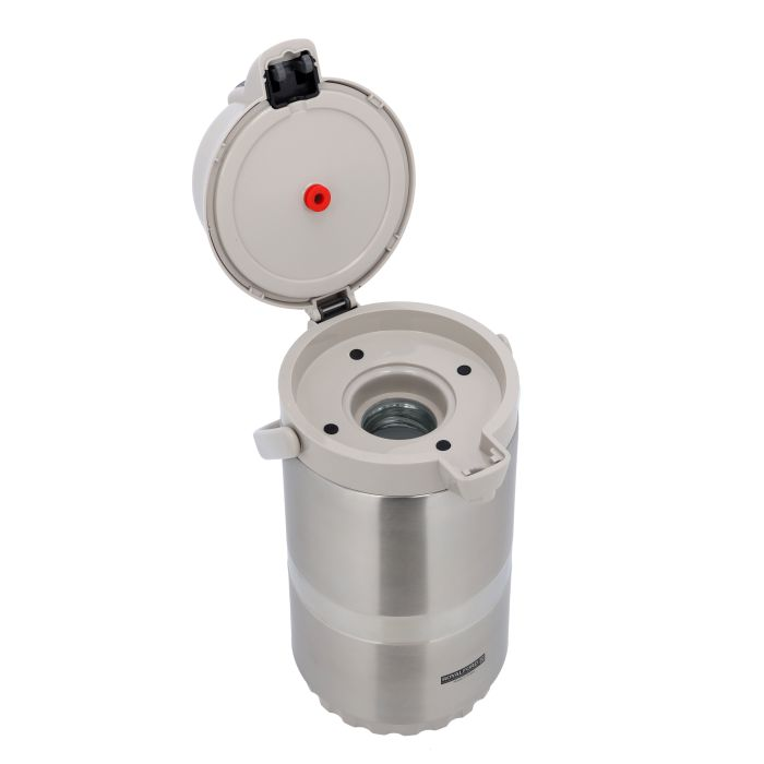 Thermo Airpot Flask, H360 Rotating Base, Portable, RF10123 | Asbestos-Free Glass Inner | Leak-Resistant | Splash-Proof Nozzle| Keep Drinks Hot Or Cold For Hours