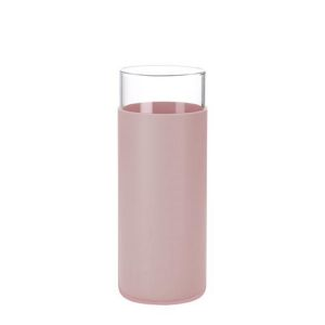 Royalford Bottle With Lid - Bamboo - Pink - 450 ML