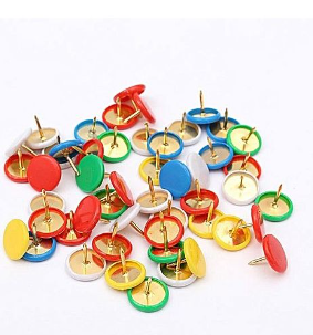 PSI THUMB TACKS COLOR 50PCS