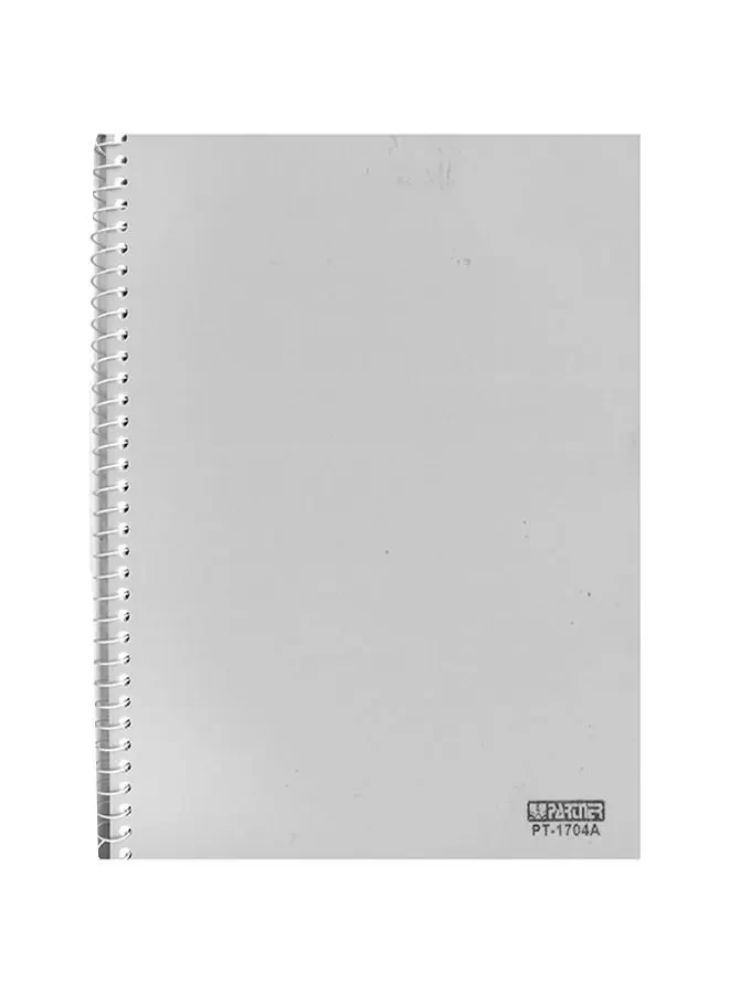 Partner A4 Spiral Notebook Grey