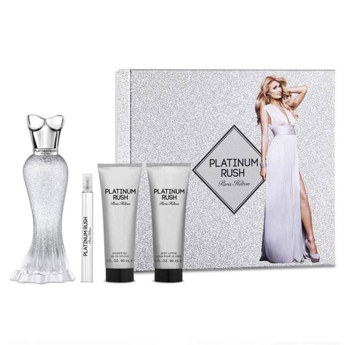 PARIS HILTON PLATINUM RUSH (W) SET EDP 100ML + EDP 10ML + BL 90ML + SG 90ML