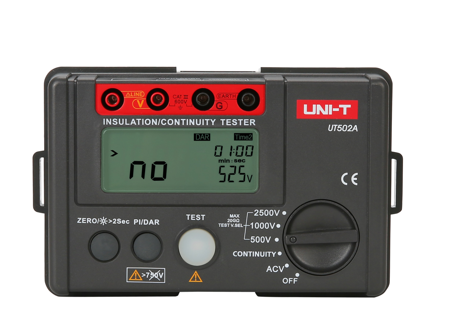 UNI-T UT502A INSULATION RESISTANCE TESTER 500-2500V; 30V-1000V