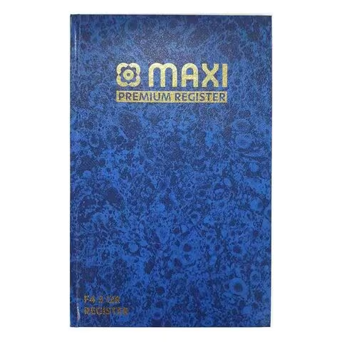 Maxi 3QR Register Book Blue