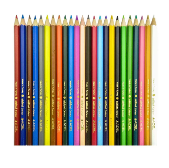 Adel Color Pencil, 24 Colors in Aluminium Tube - ALCK-0103