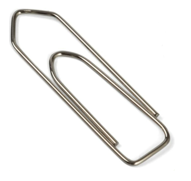 Maxi Metal Paper Clips, 33mm, 100 pcs, Silver, PC33
